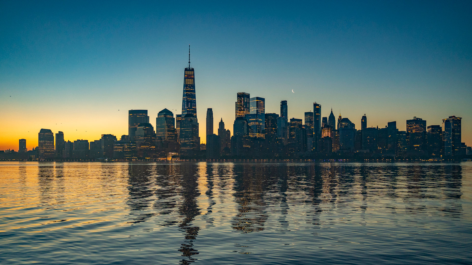 New York City Skyline at Sunrise